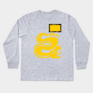 Silver Snakes Kids Long Sleeve T-Shirt